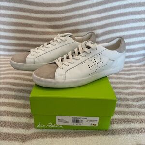 Sam Edelman White and Gray Sneakers